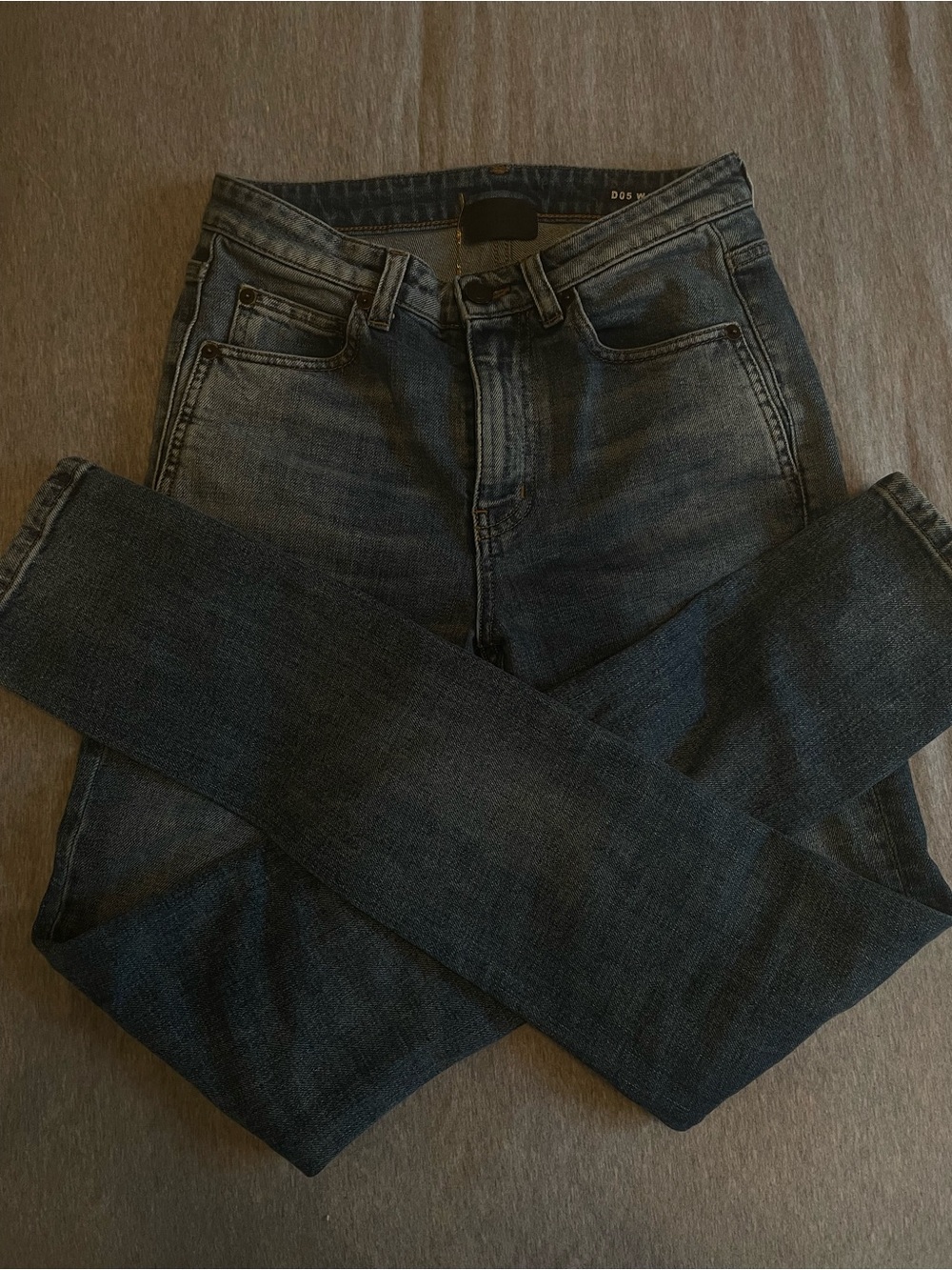 Saint Laurent Vintage Jeans in Faded Blue-Gray Wash